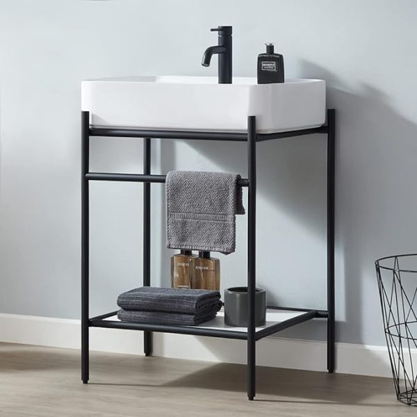 Small Bathroom Vanity with Console Sink