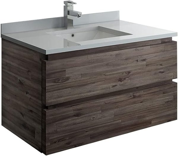 Fresca Formosa 36 Inch Wall Hung Modern Bathroom Vanity Countertop